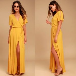 NWT Lulu’s Much Obliged Wrap Maxi Dress | Size M